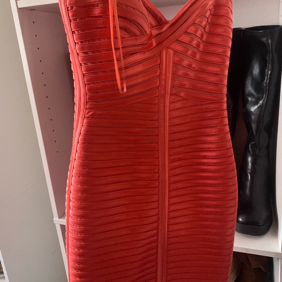 BCBGMaxAzria Dresses & Skirts - Elegant Red Bandage Dress